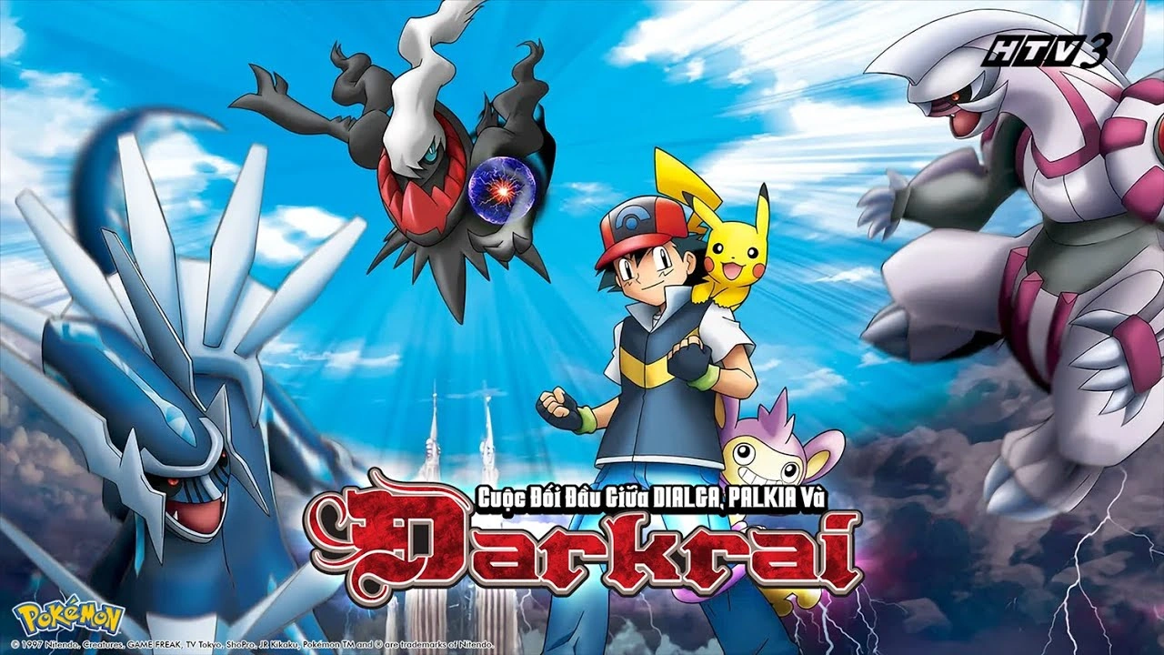 Hoạt hình Pokemon tập dài - Pokémon: Cuộc Đối Đầu Giữa Dialga, Palkia Và Darkrai | Full HD lồng tiếng