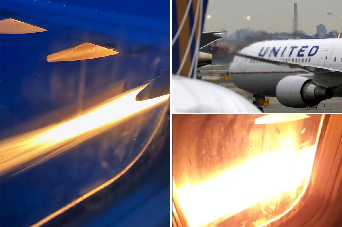 VIDEO SHOW Flames erupt from United Airlines engine seconds after takeoff