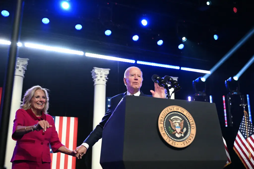 Video: Joe Biden Led Offstage By First Lady After Jan 6 Anniversary Speech