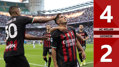 AC Milan 4-2 Udinese 2022.08.13 Full Goals Highlights