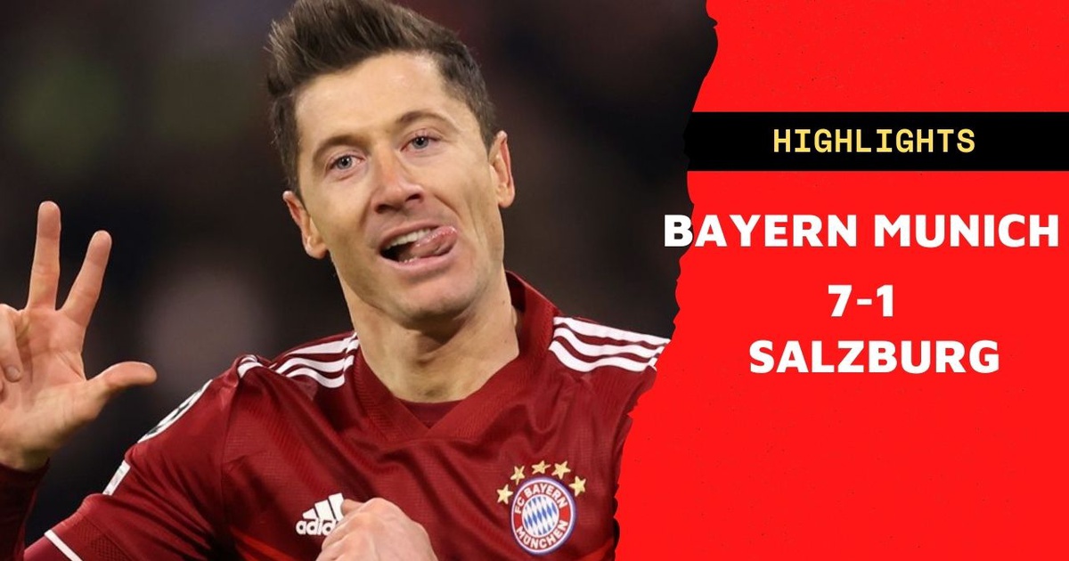Bayern Munich 7-1 Salzburg 2022.03.08 (20h00) Full Goals Highlight